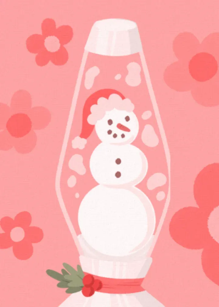 Wishing You a Groovy Yule card inside left