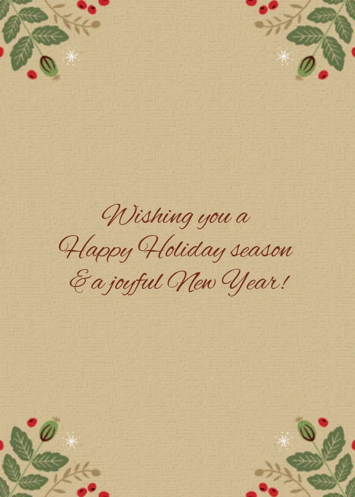 Time to Say Thank You card inside right