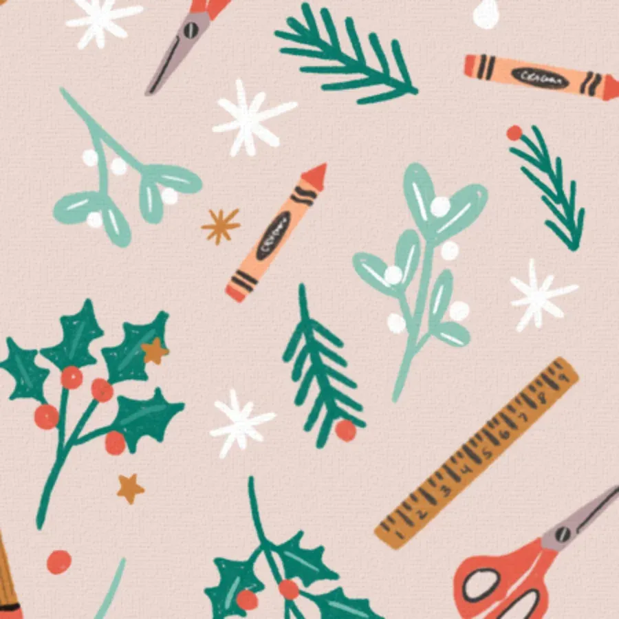 Teach And Be Merry card inside left