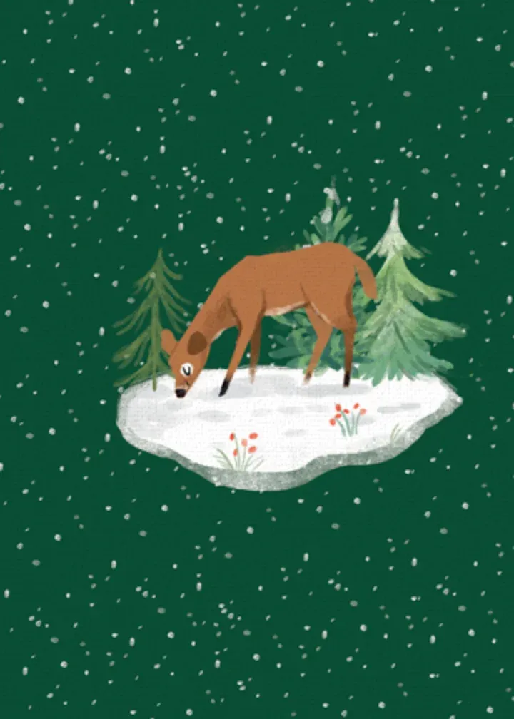 Heaven Nature Woodland card inside left