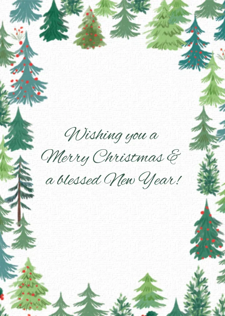 Heaven Nature Woodland card inside right