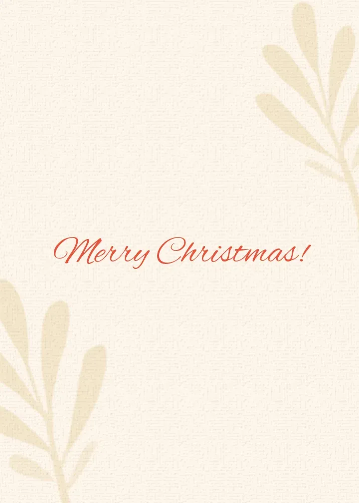 Gold Holly Photo card inside right