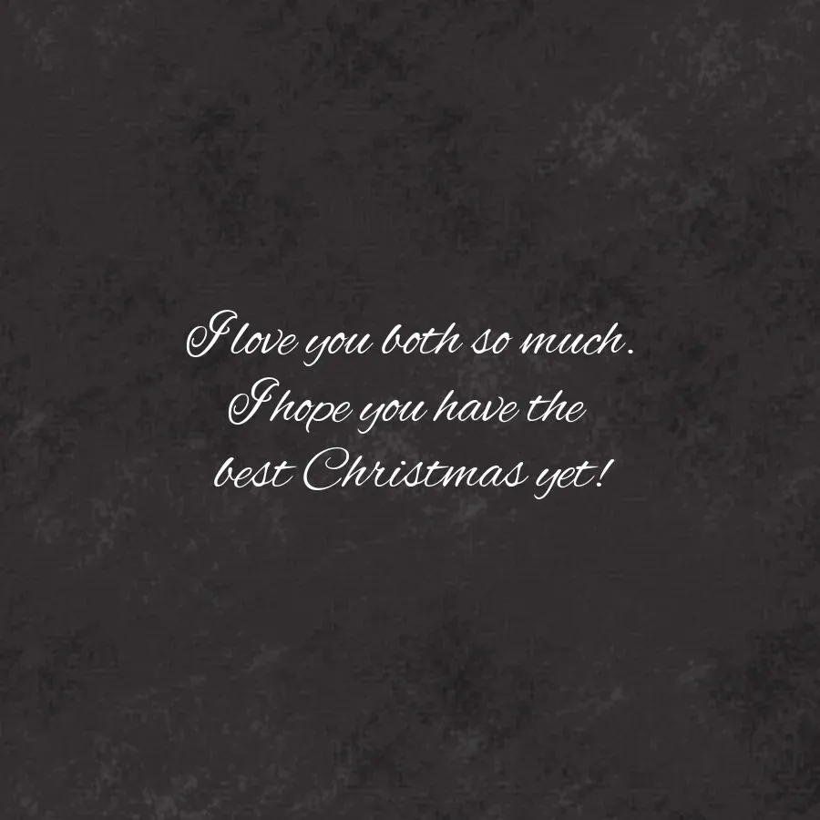 Mom & Dad Gift Tag card inside right