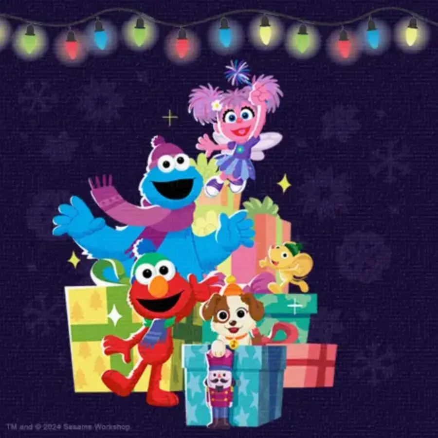 Sesame Christmas card inside left