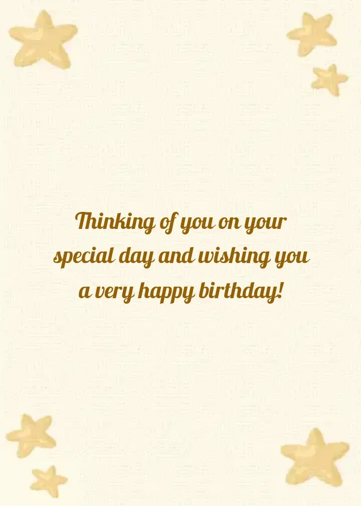 Happy New Year's Birthday card inside right