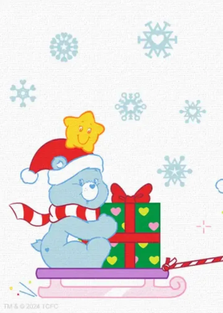 Care Bears | Christmas Wishes card inside left