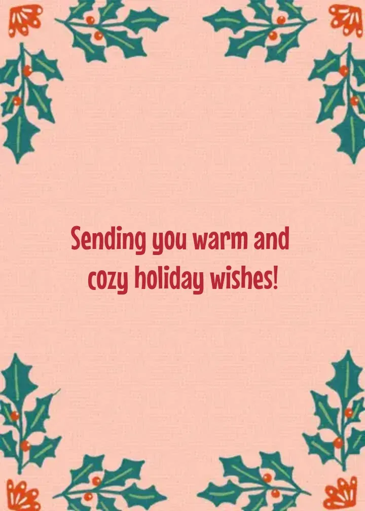 Season's Readings card inside right