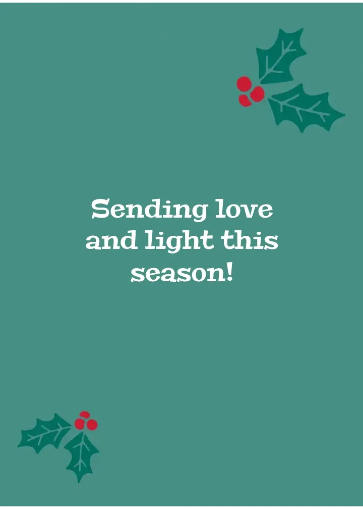 Looney Tunes Christmas card inside right