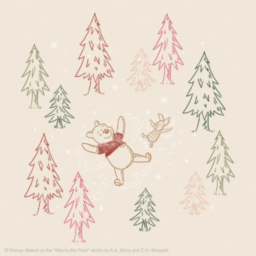 Winnie the Pooh Christmas card inside left