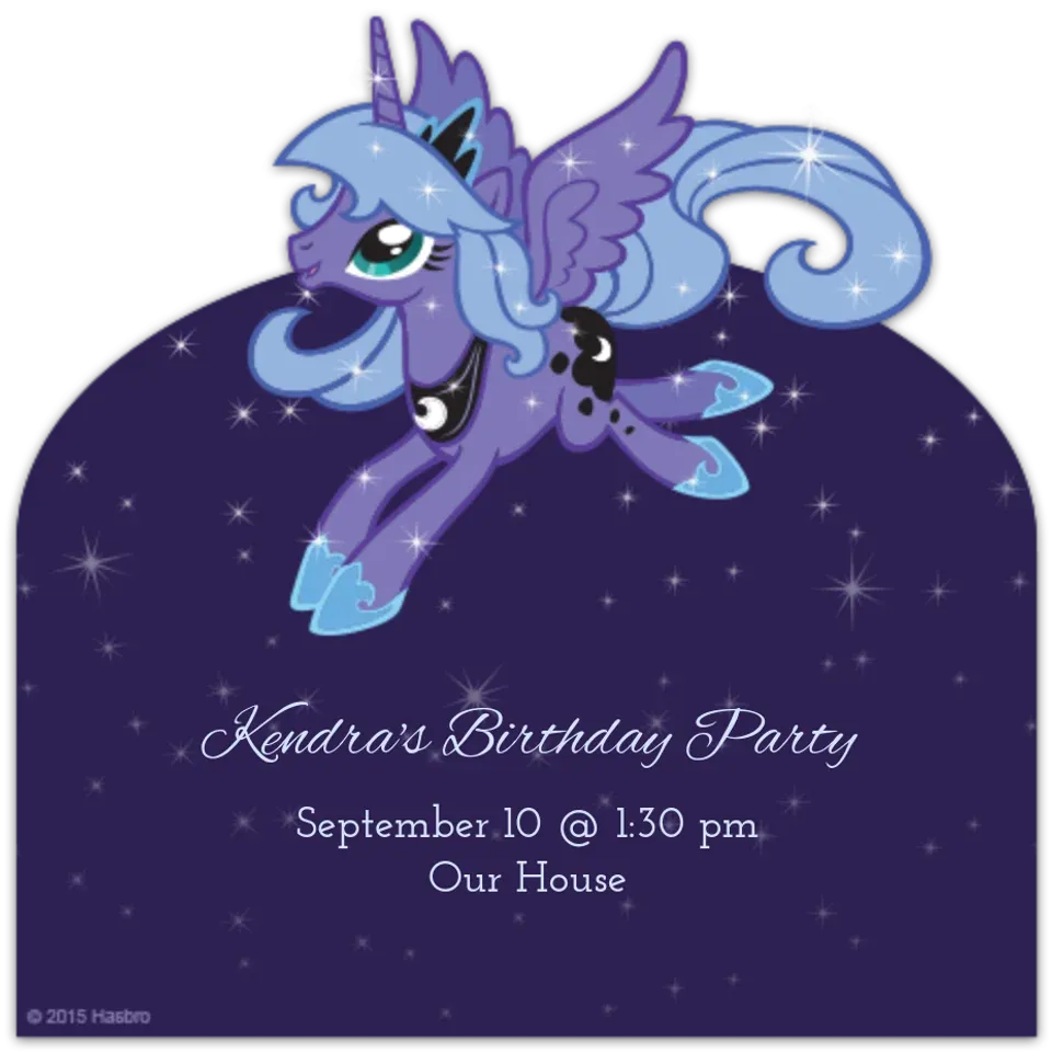 Princess Luna Cutout card
