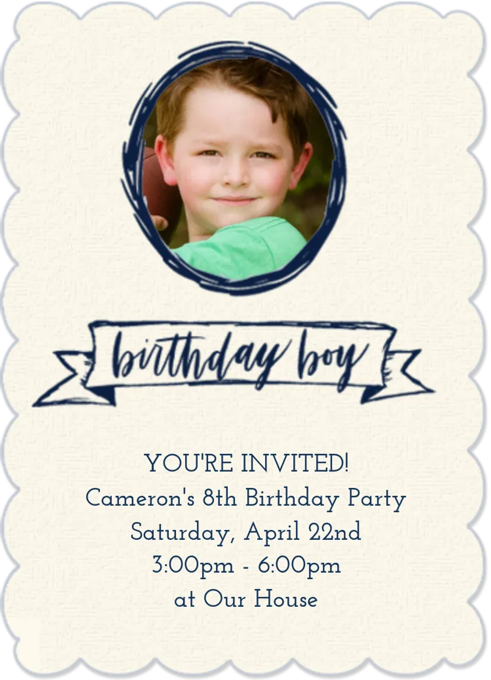 Birthday Boy Photo card