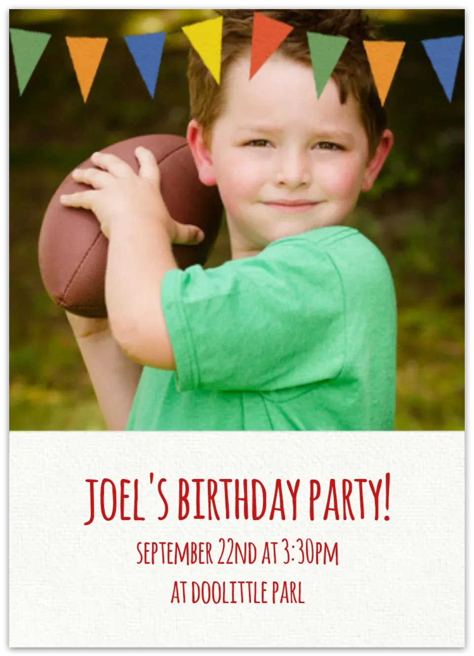 Birthday Photo Banner card