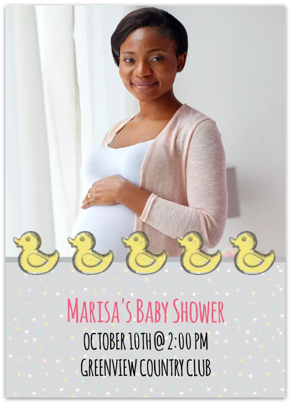 Baby Shower Ducks card