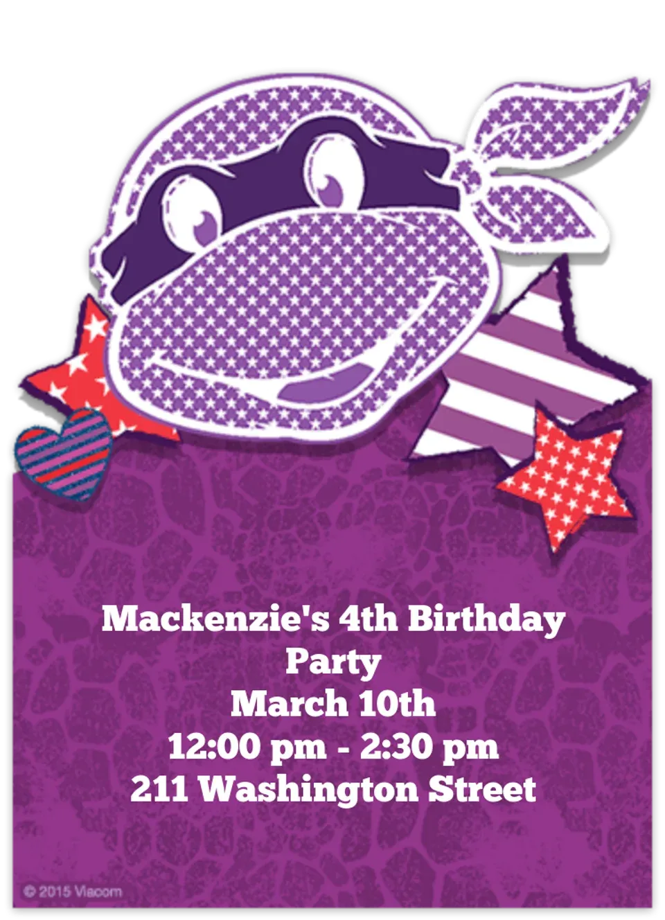 TMNT Classic Stars & Stripes card