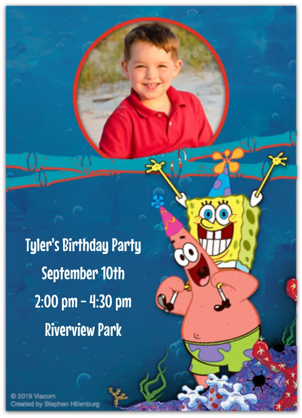 SpongeBob Photo card