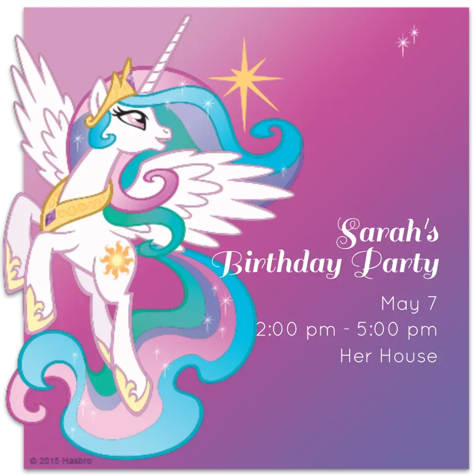 Princess Celestia Prance card