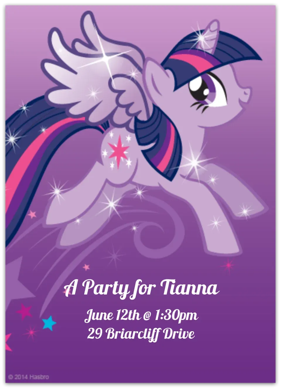 Twilight Sparkle card