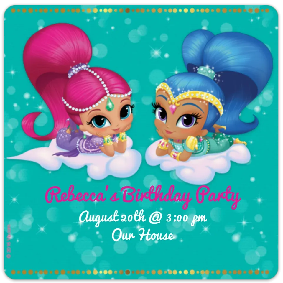 Shimmer and Shine Genies card