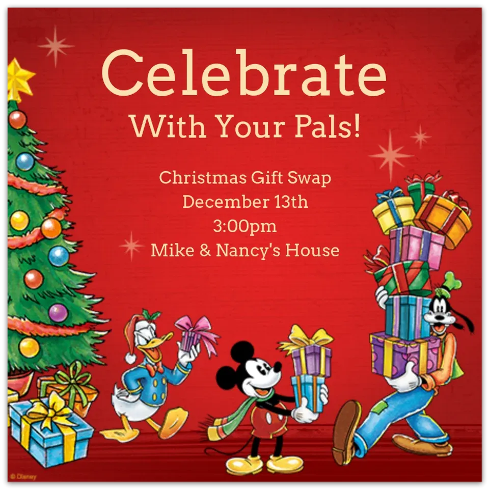 Mickey Mouse Christmas card