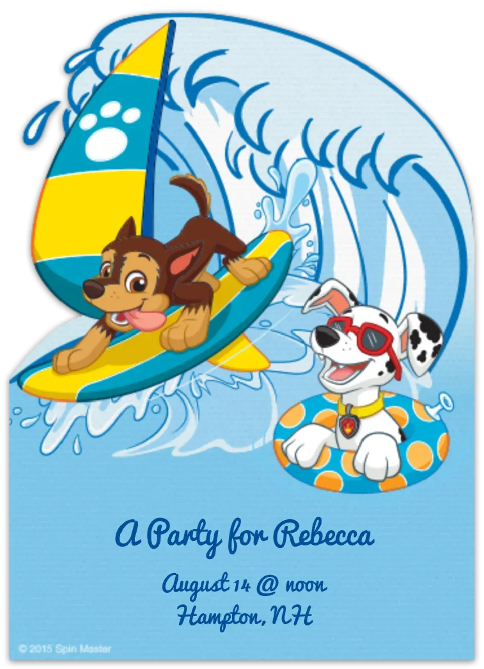 PAW Patrol Summer card