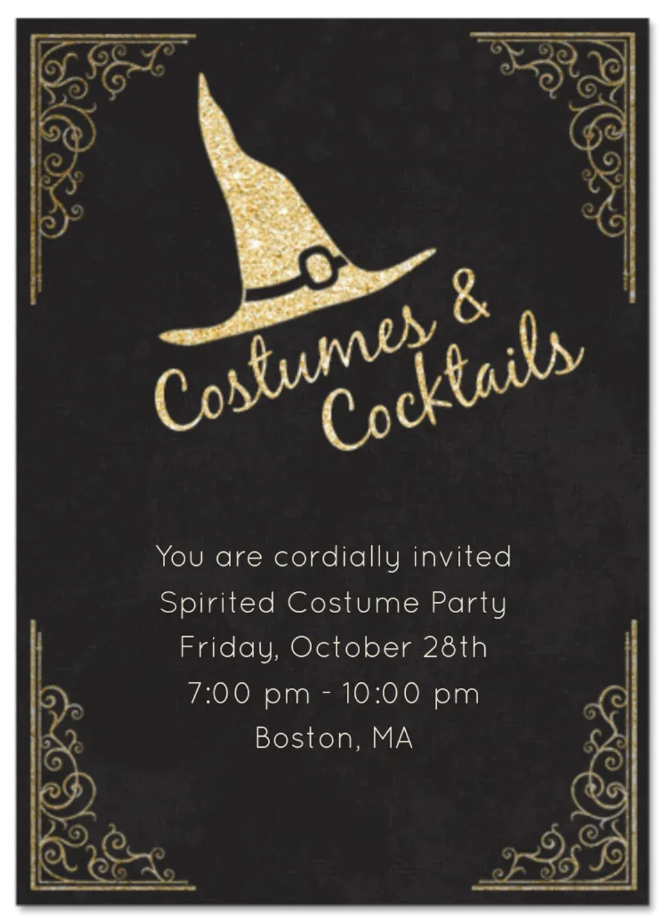 Costumes & Cocktails card