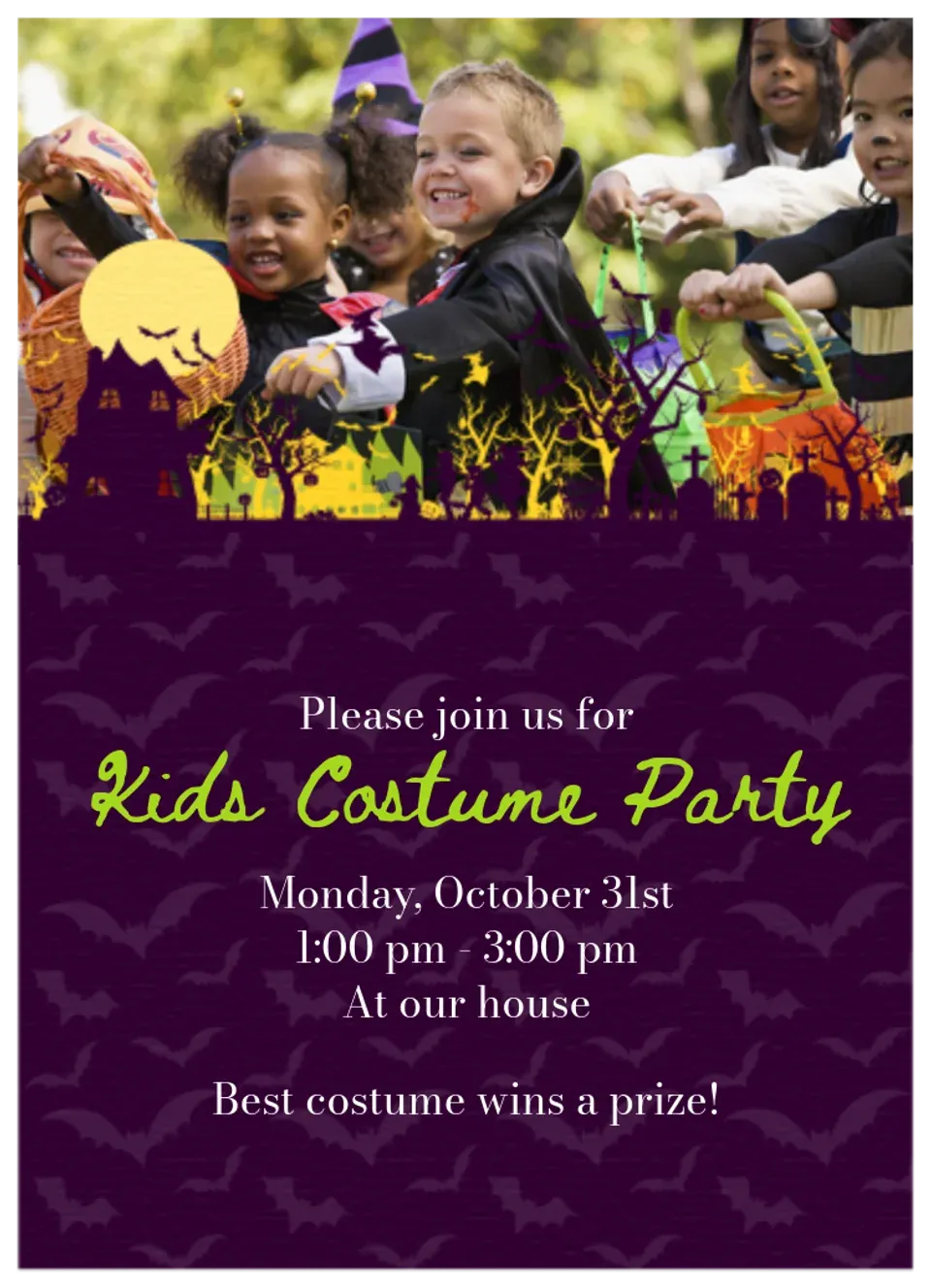 Trick or Treat Photo card