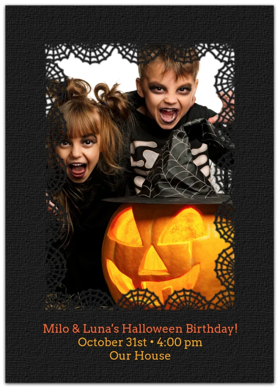 Spider Web Frame card