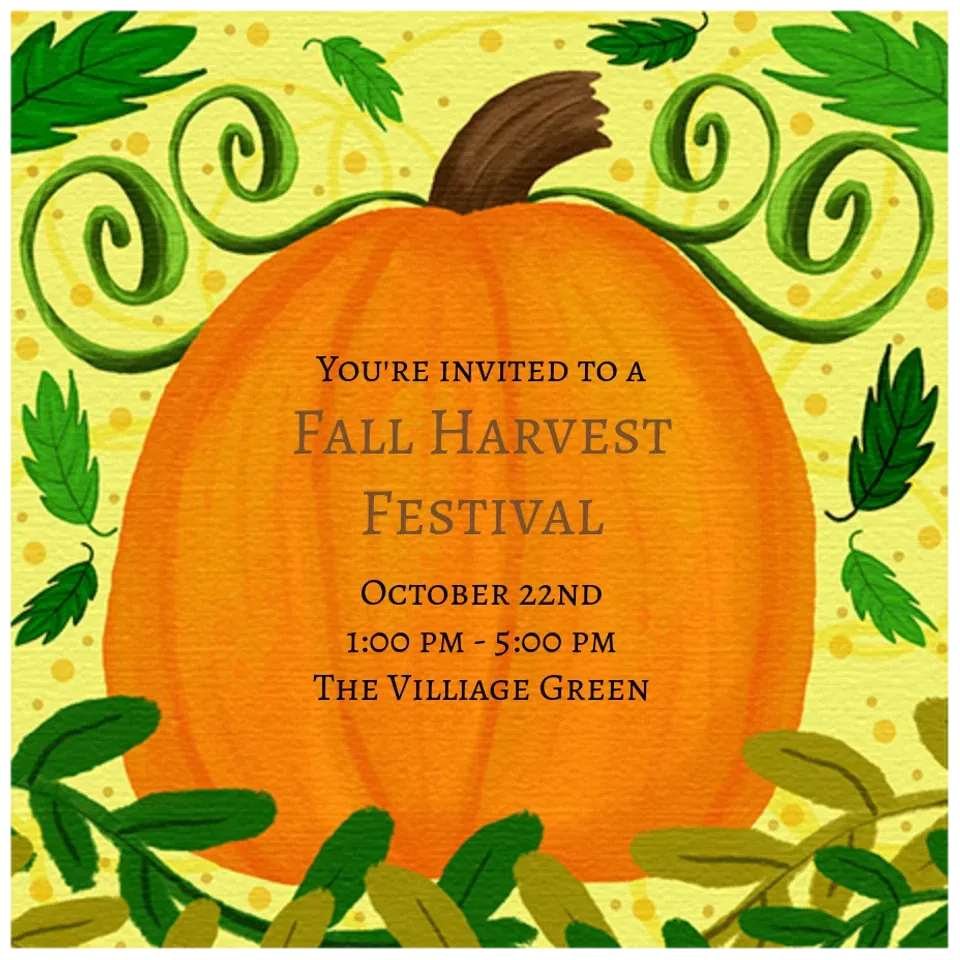 Fall Pumpkin Patch card