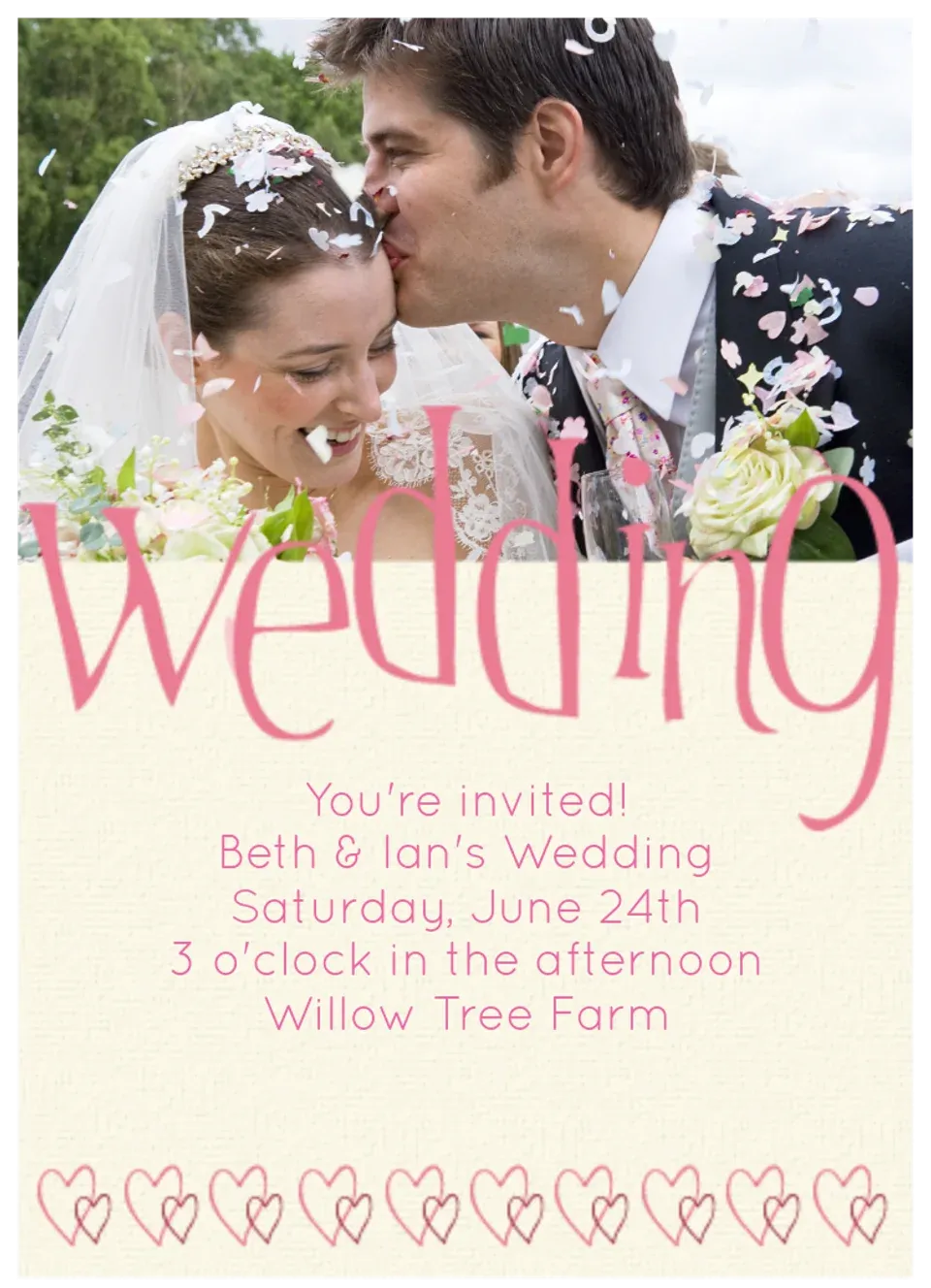 Wedding Day Photo card