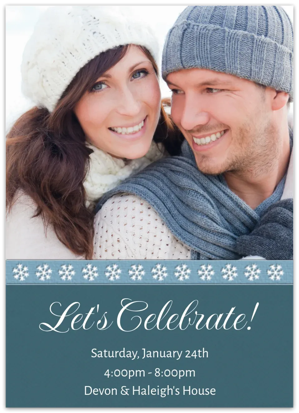 Snowflake Border Frame card