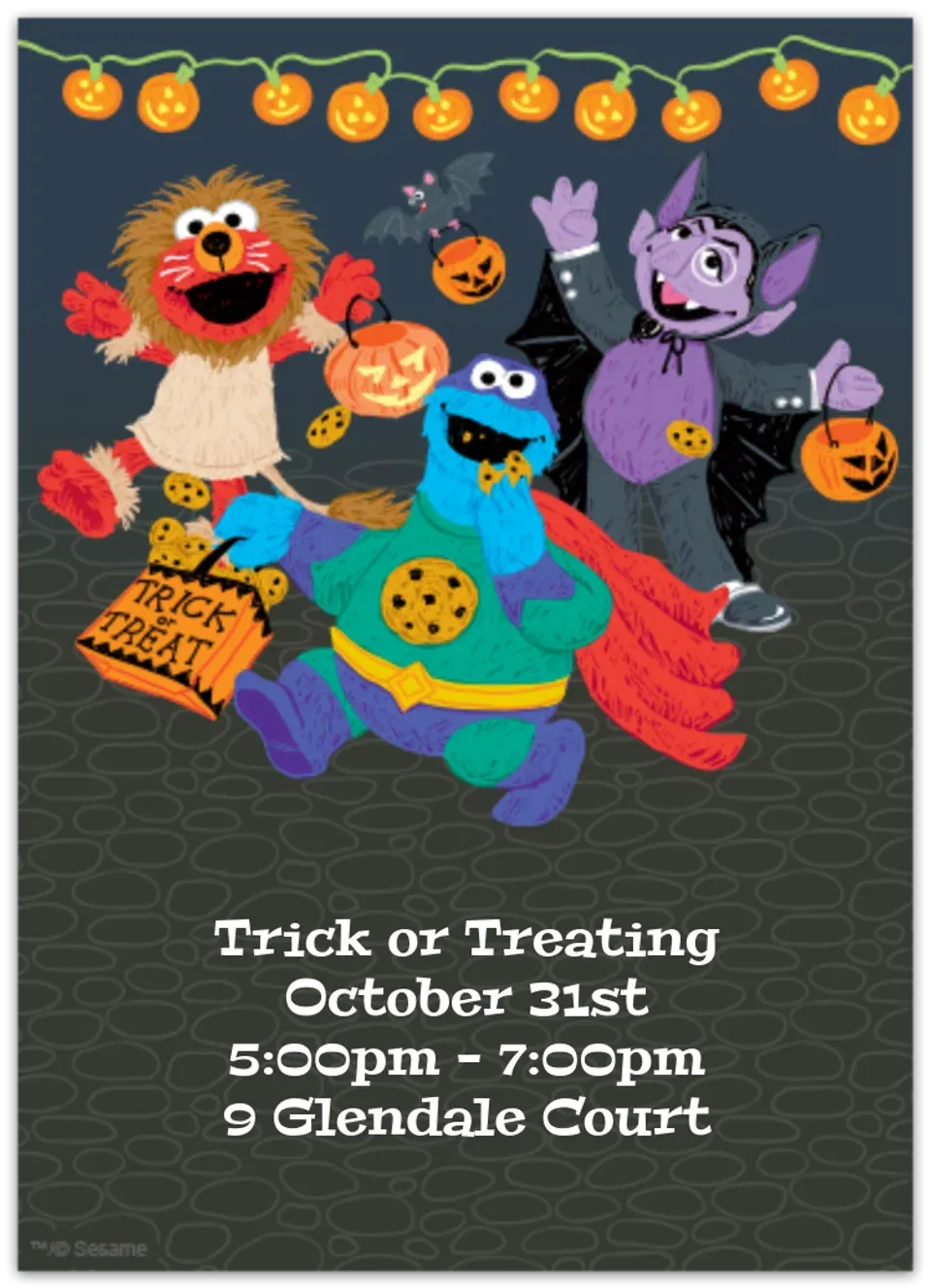 Trick or Treating card