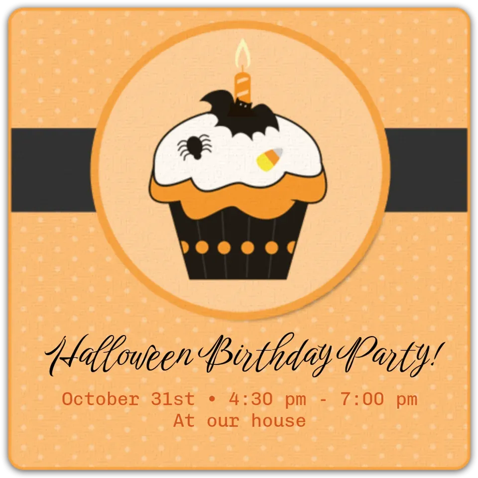 Halloween Birthday card