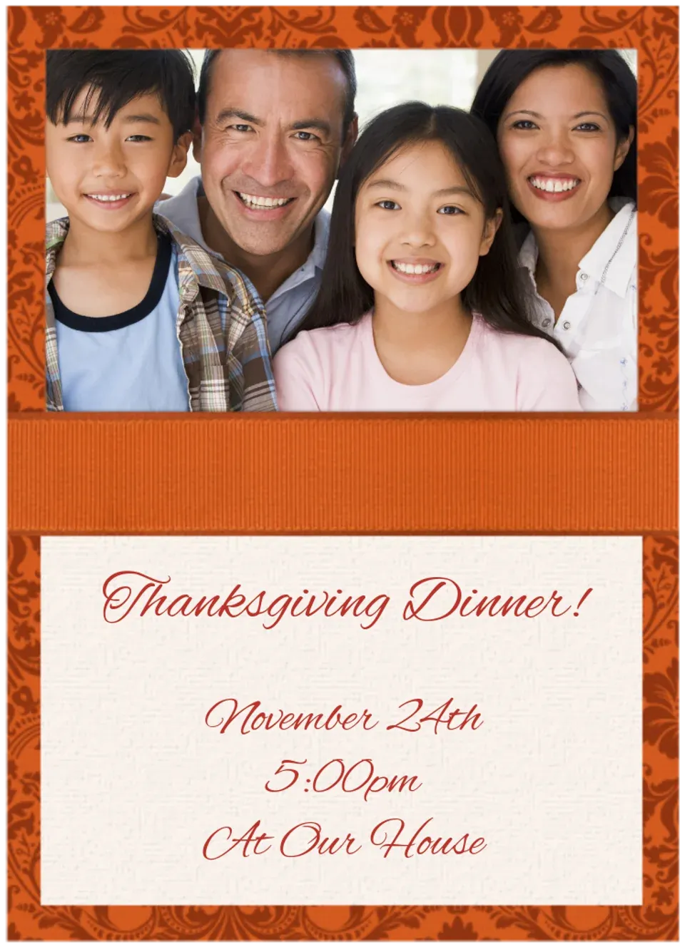 Thanksgiving Photo card