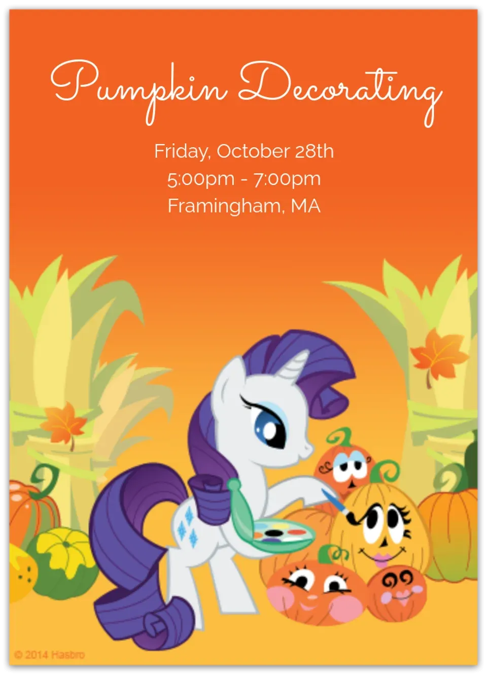 Pumpkin Painting card