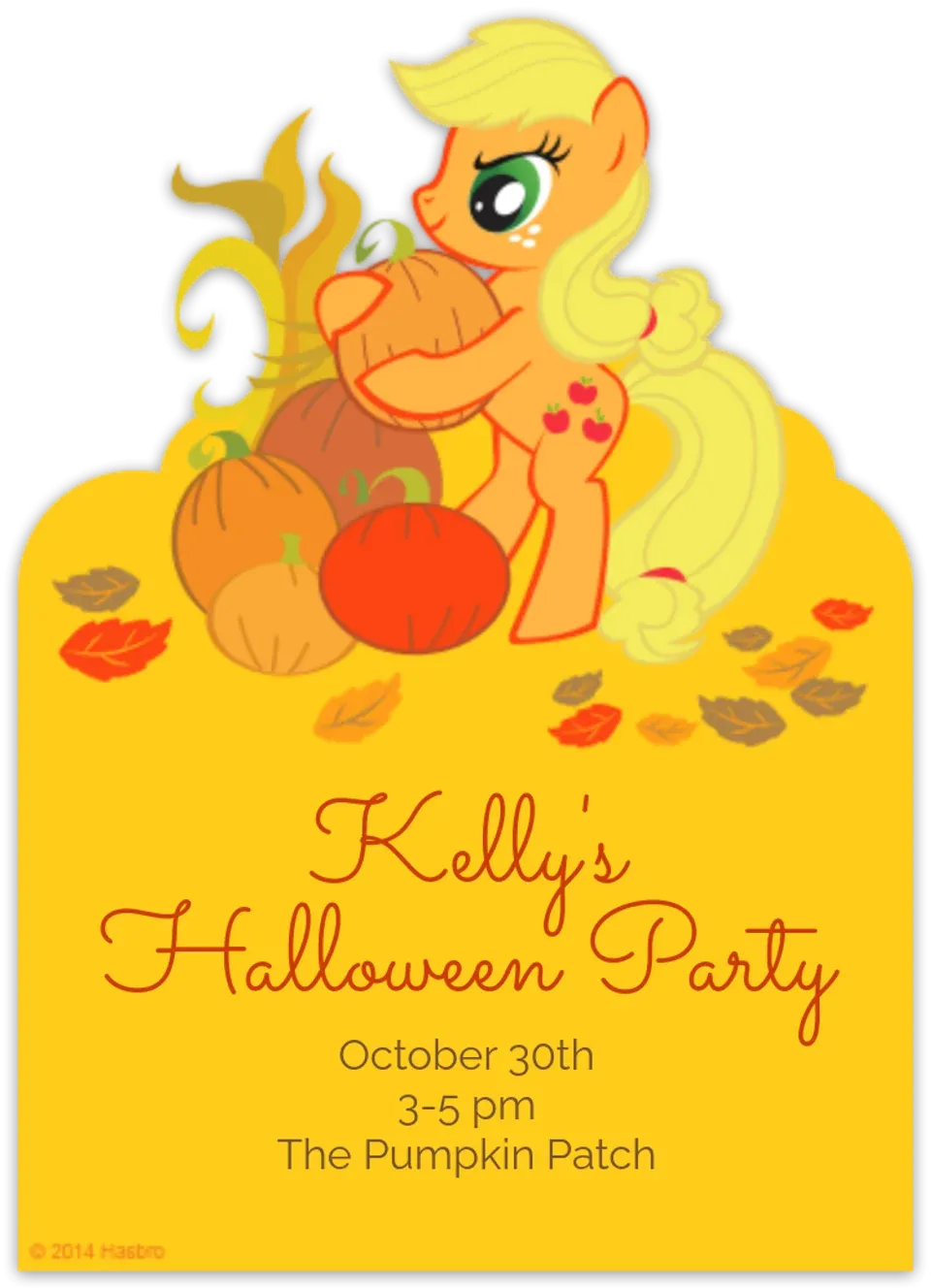 Fall Applejack card