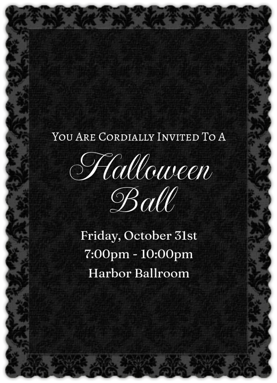 Fancy Halloween card