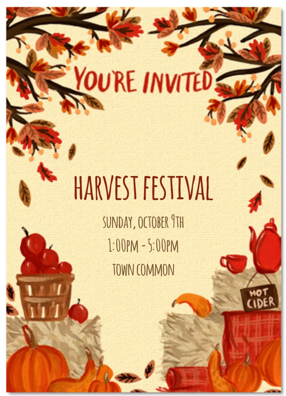 Fall Festival card