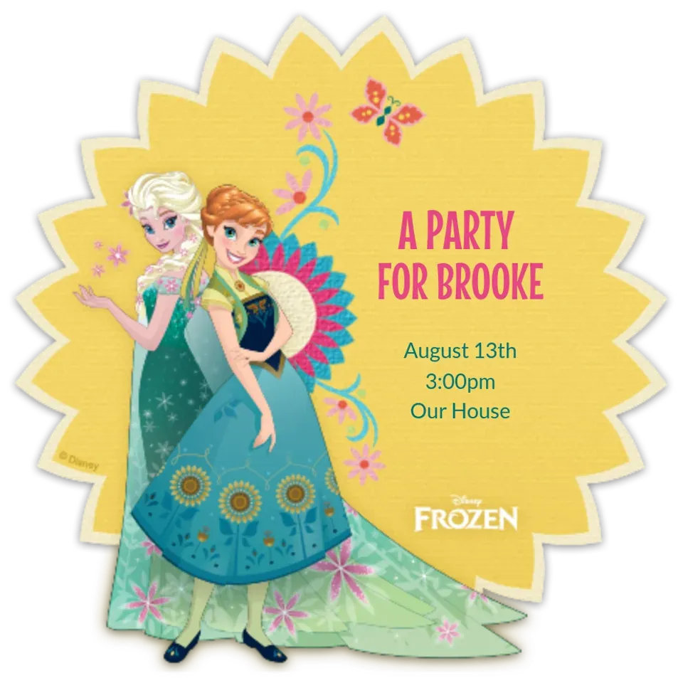 Frozen Fever card