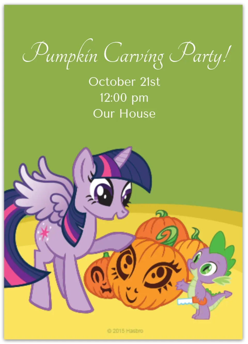 Pumpkin Carving card