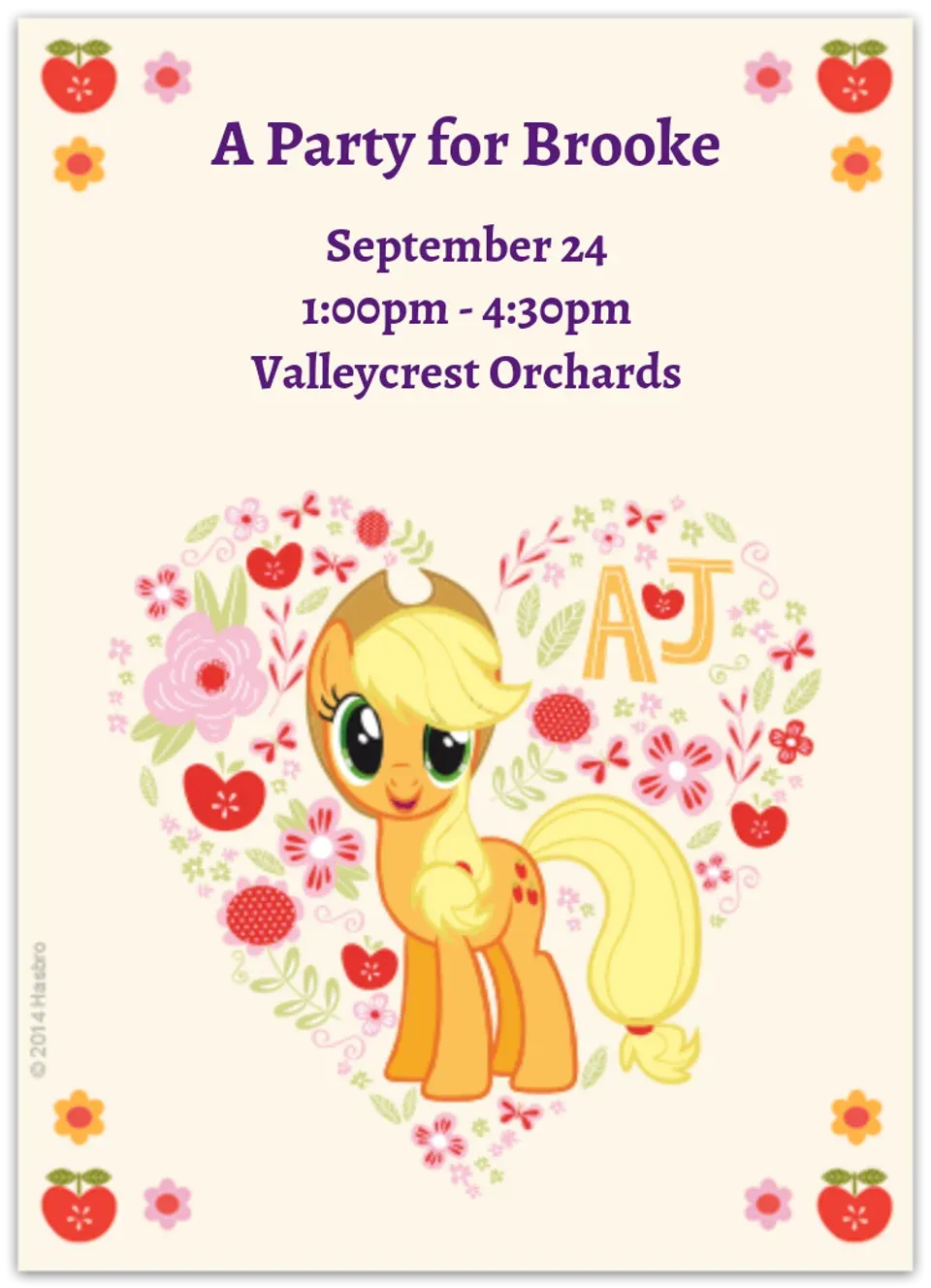 Applejack card