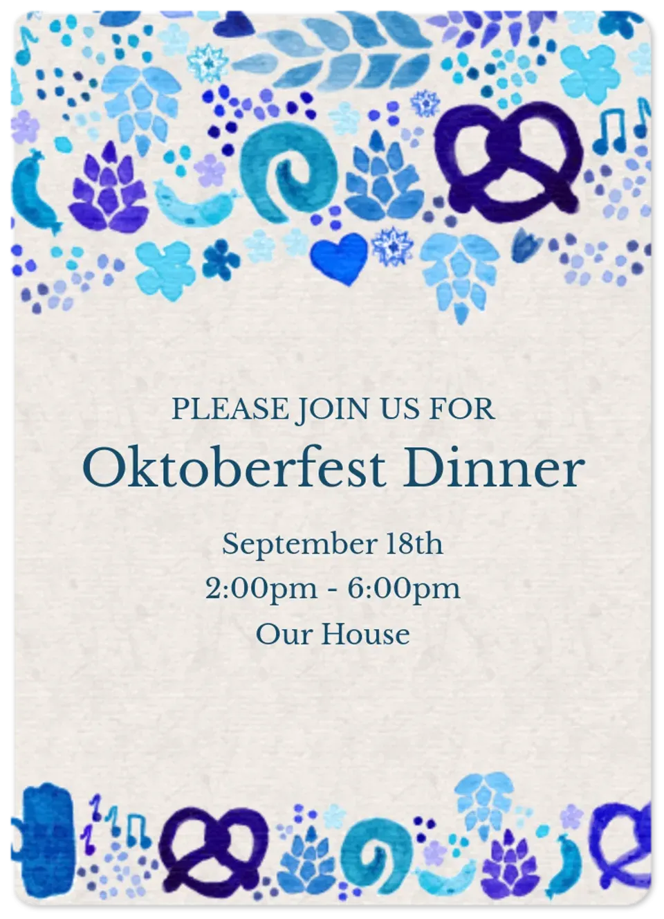 Oktoberfest Pattern card