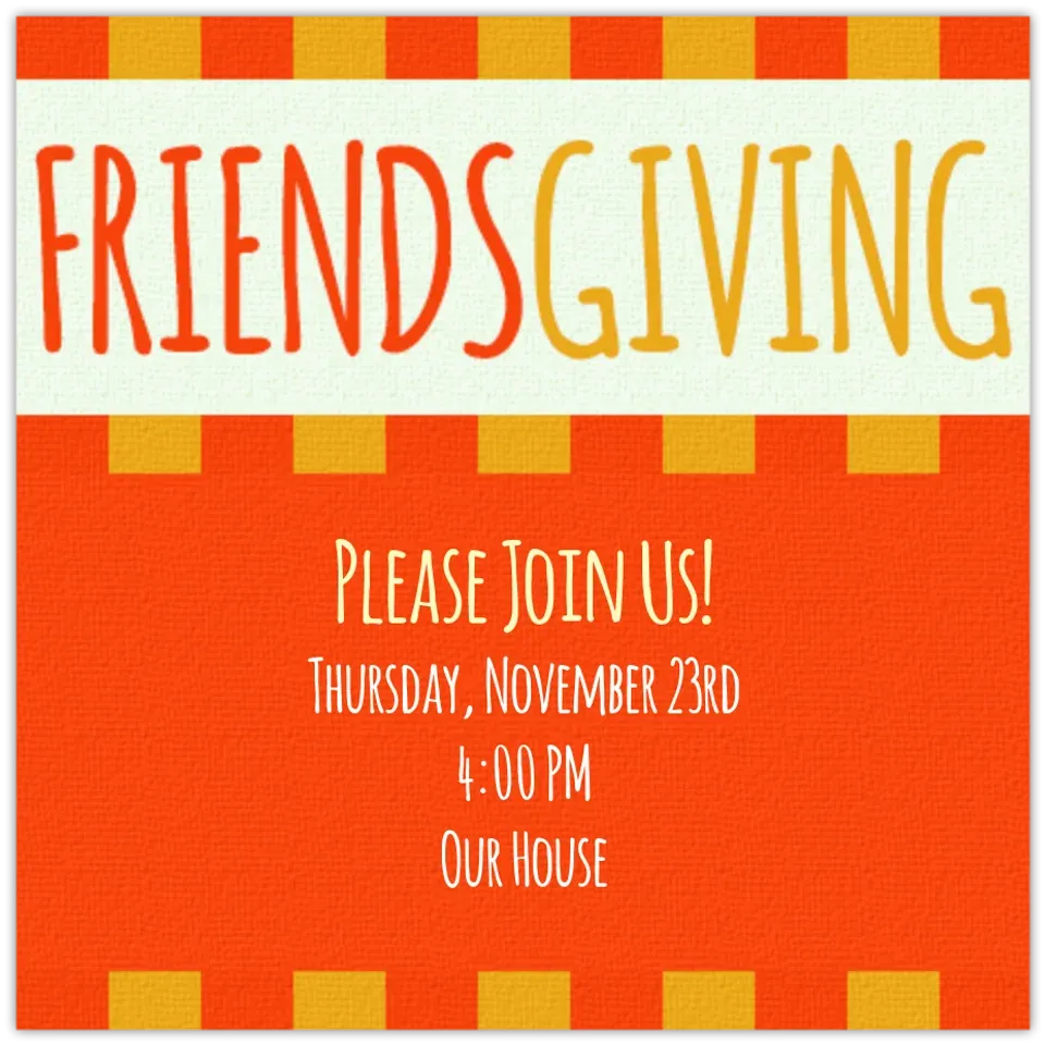 Friendsgiving card