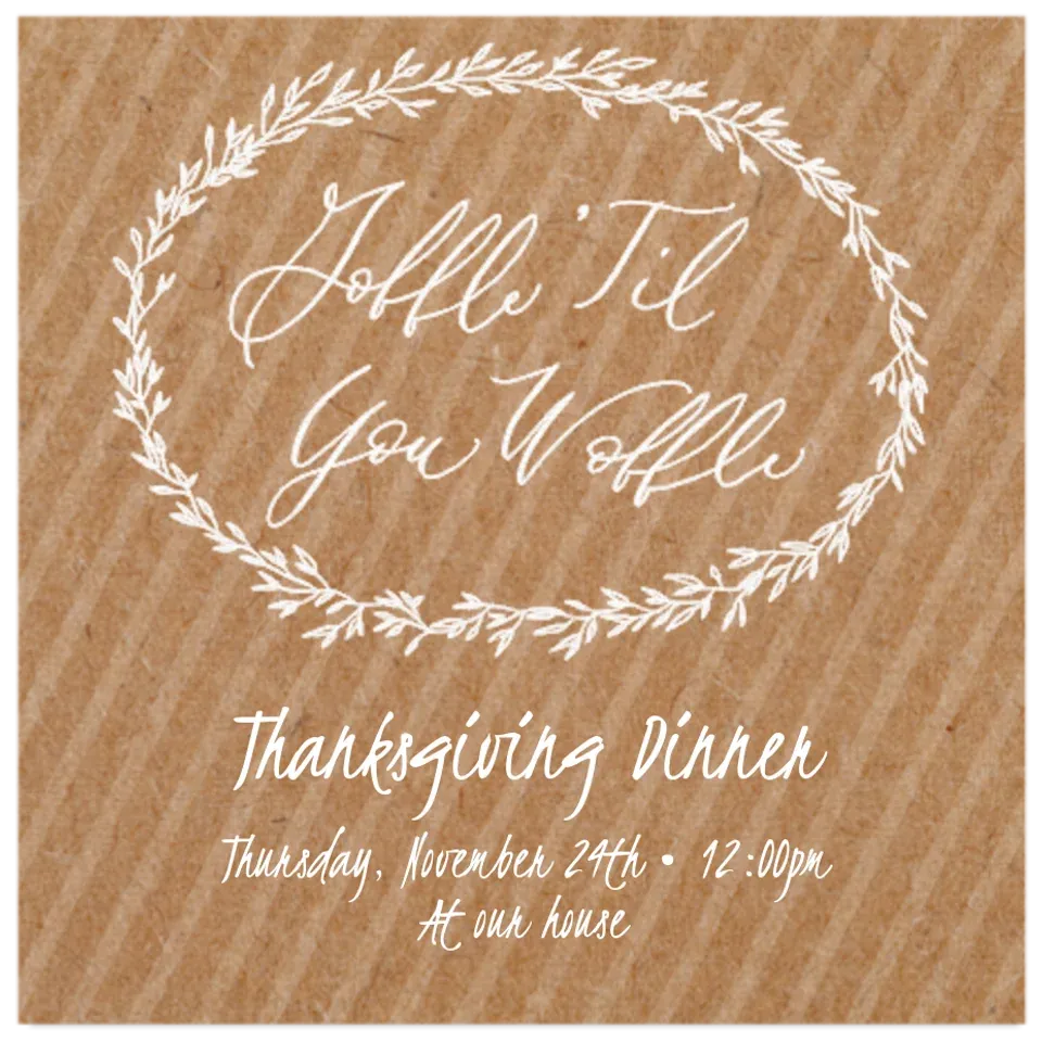 Gobble 'Til You Wobble card