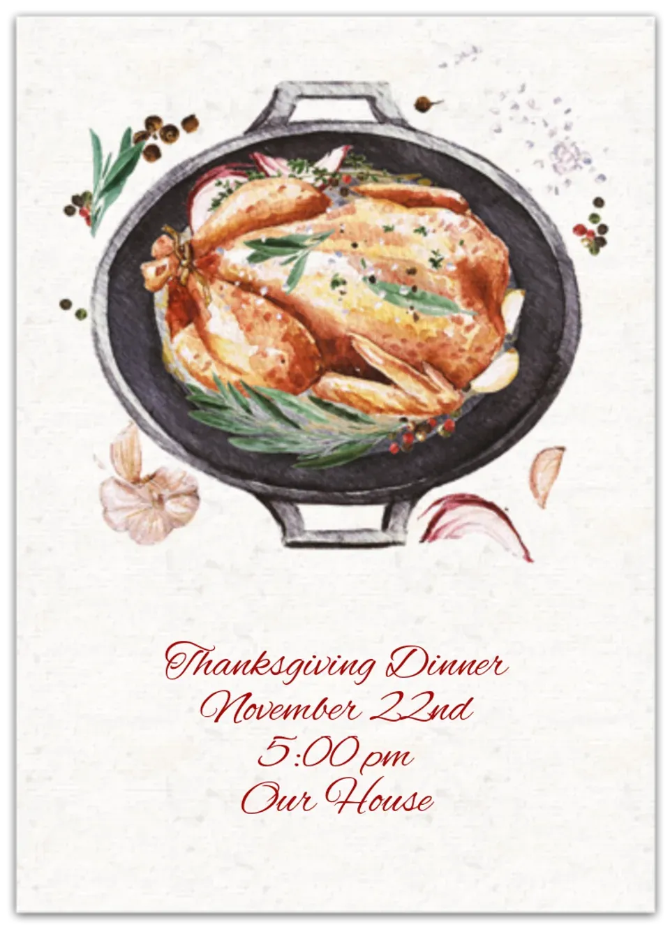 Thanksgiving Turkey card