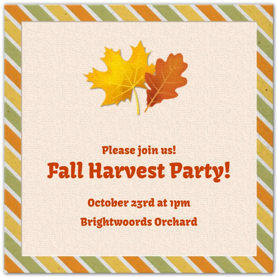 Fall Stripes card