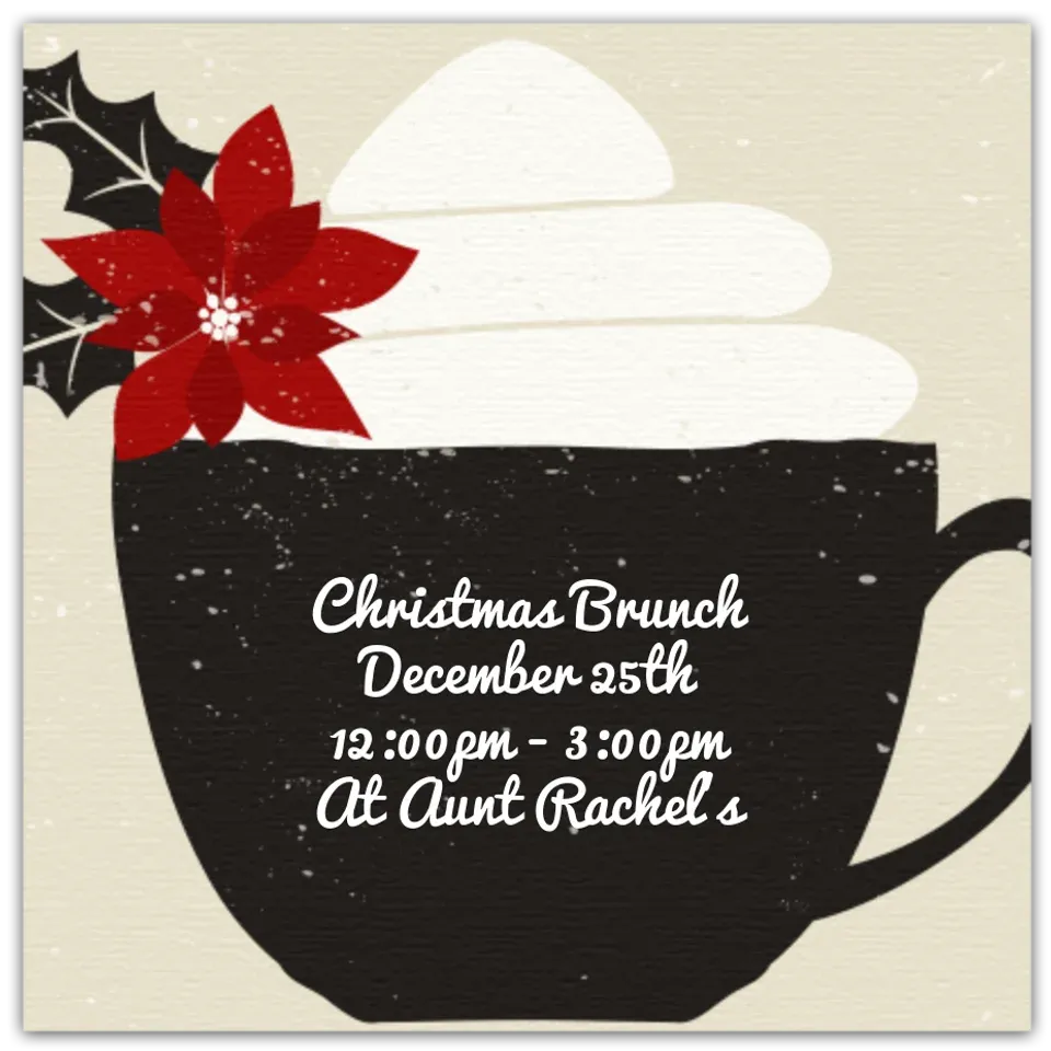 Christmas Morning Coffee card