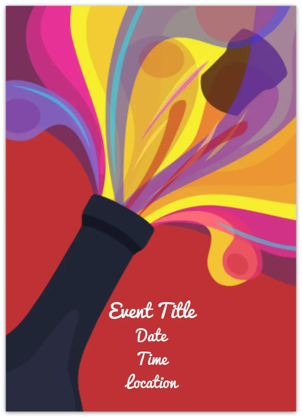 Champagne Blast card