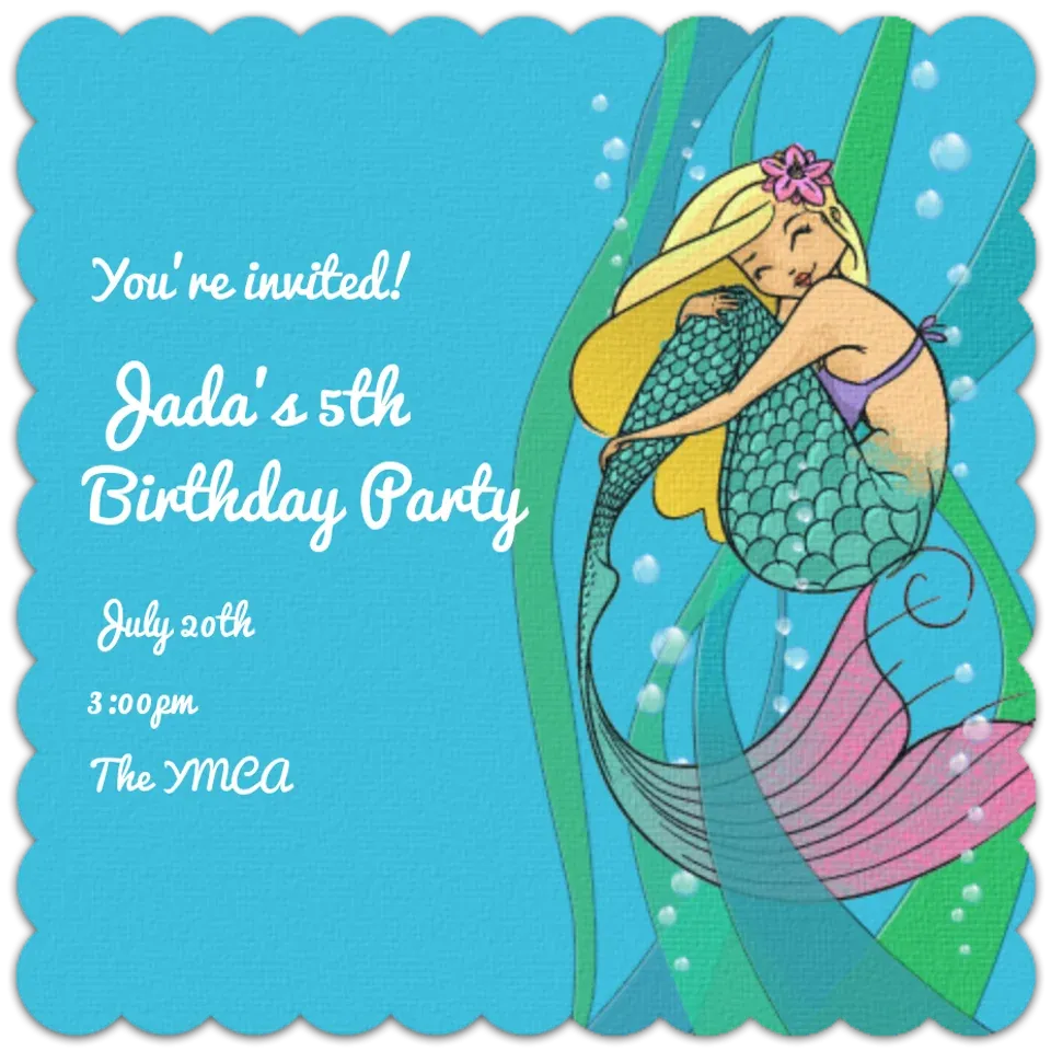 Mermaid card