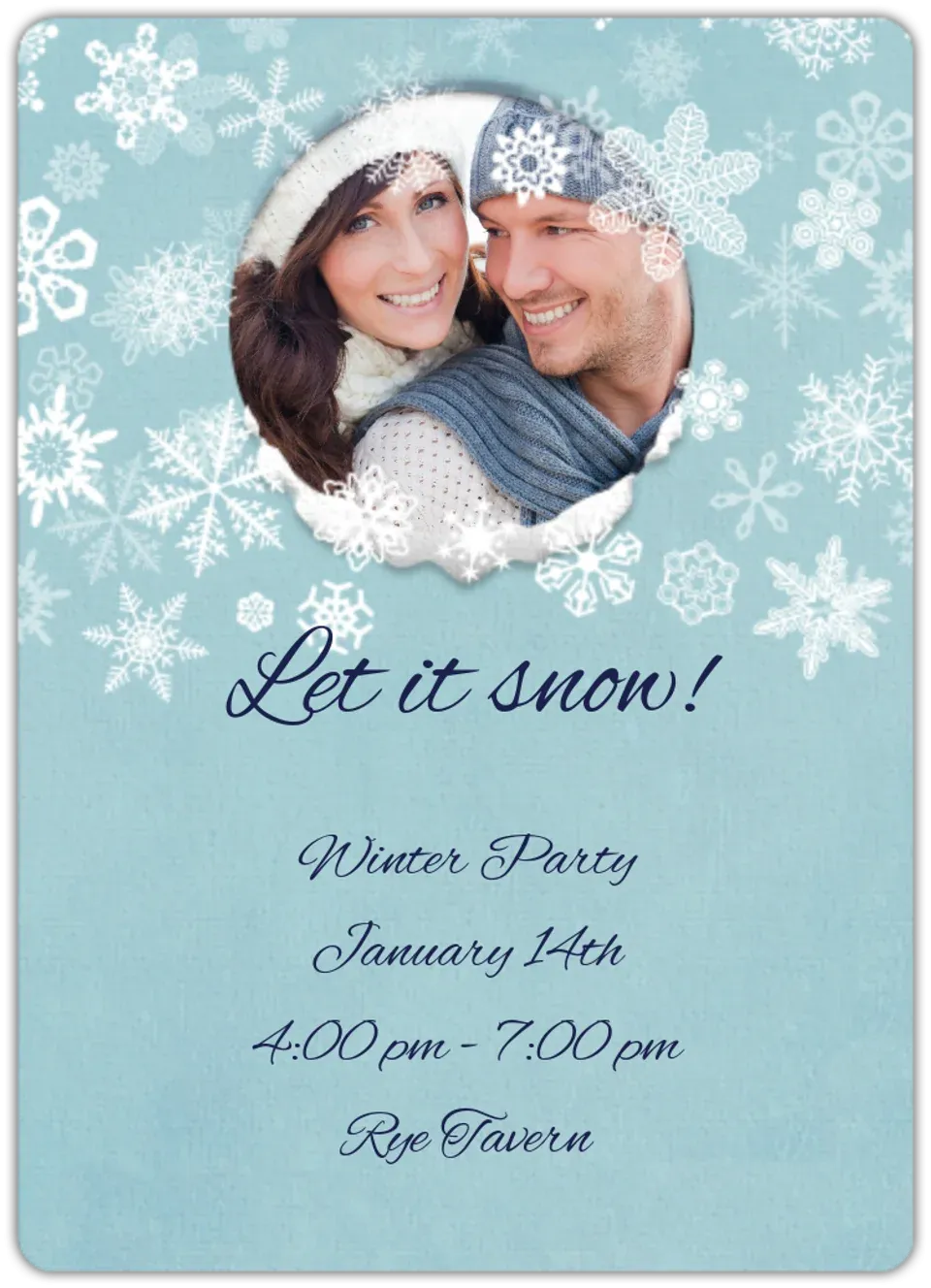 Snowglobe Frame card