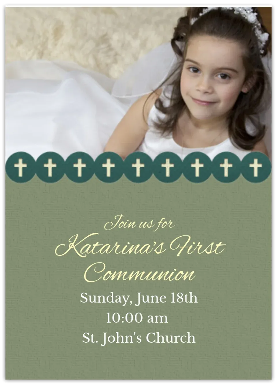 Communion Photo card